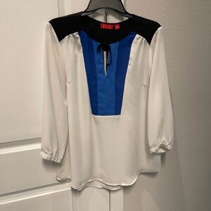 Women's Elle Color Blocking Blouse New Sz Large